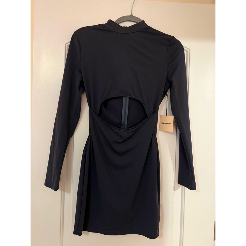 Superdown cut out turtleneck dress